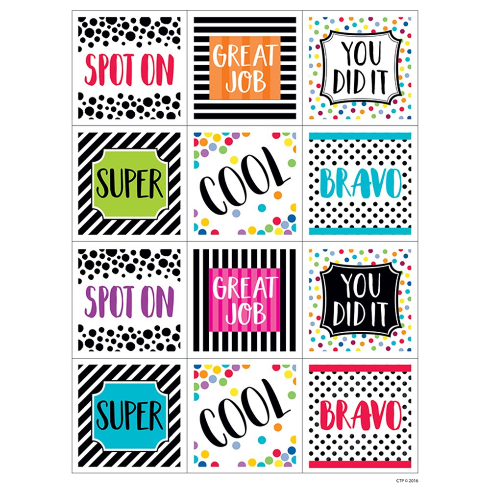 CTP2160 - Bold And Bright Rewards Stickers in General