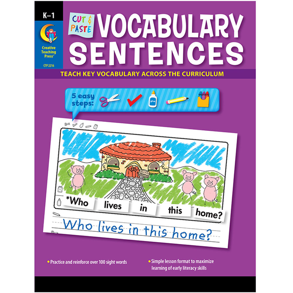 CTP2216 - Cut & Paste Vocabulary Sentences in Vocabulary Skills