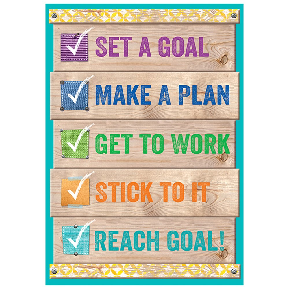 CTP7290 - Set A Goal Inspire U Poster in Motivational