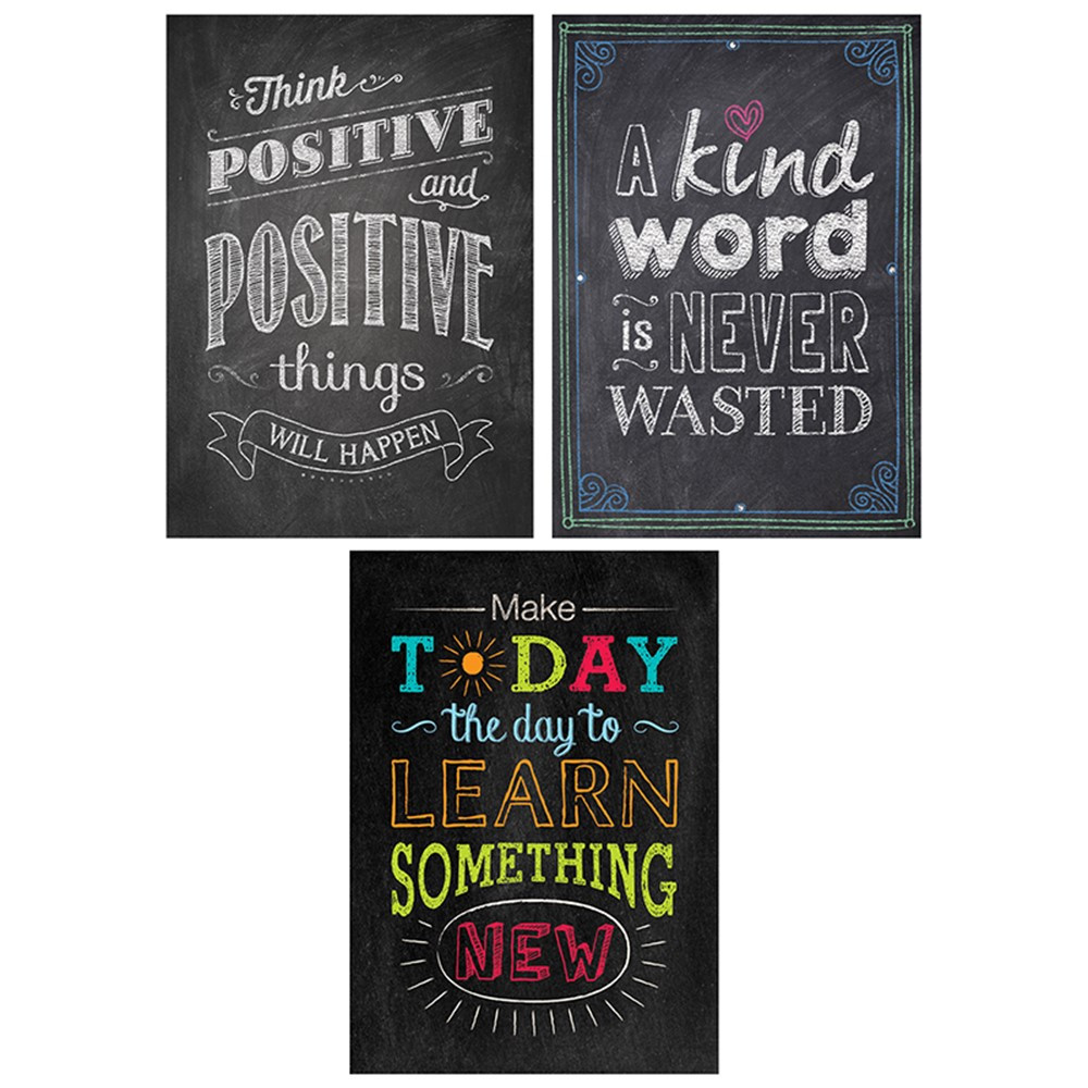 CTP7485 - Be Your Best Poster Pack Chalk It Up in Motivational