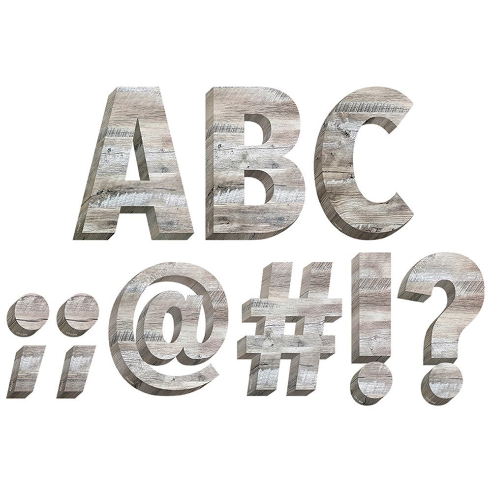 CTP8162 - Rustic Wood 6In Designer Letters in Letters