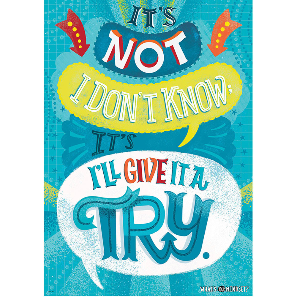 CTP8179 - Not I Don�T Know Inspire U Poster in Inspirational