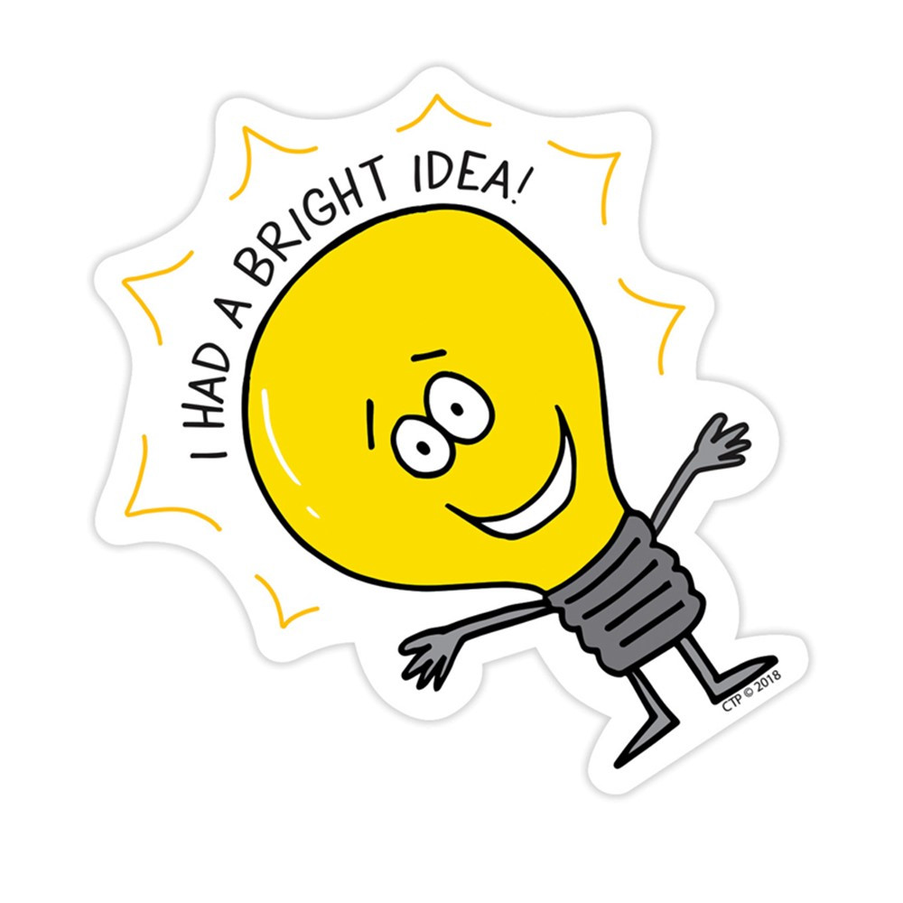 CTP8532 - So Much Pun!  Bright Idea Badge in Stickers