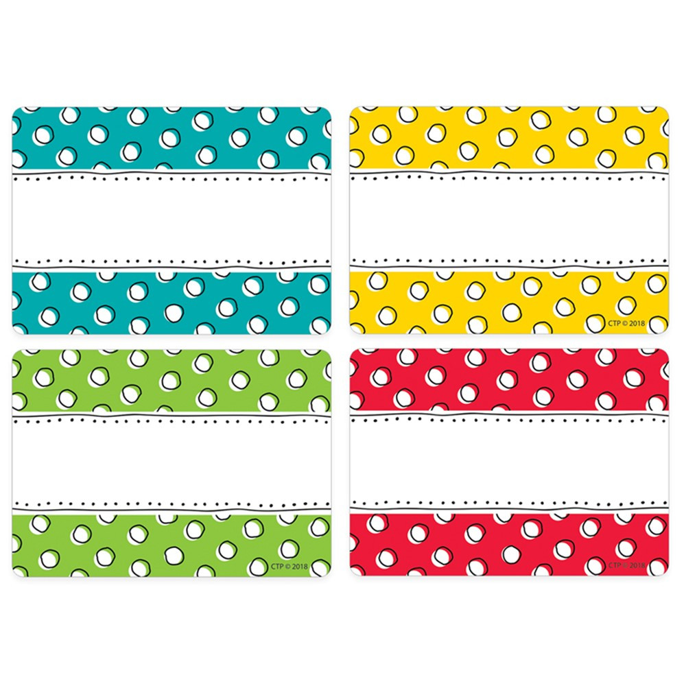 CTP8533 - Doodle Dots Labels in Name Tags