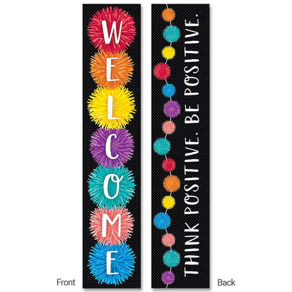 CTP8670 - Pom Poms Double-Sided Banner in Banners