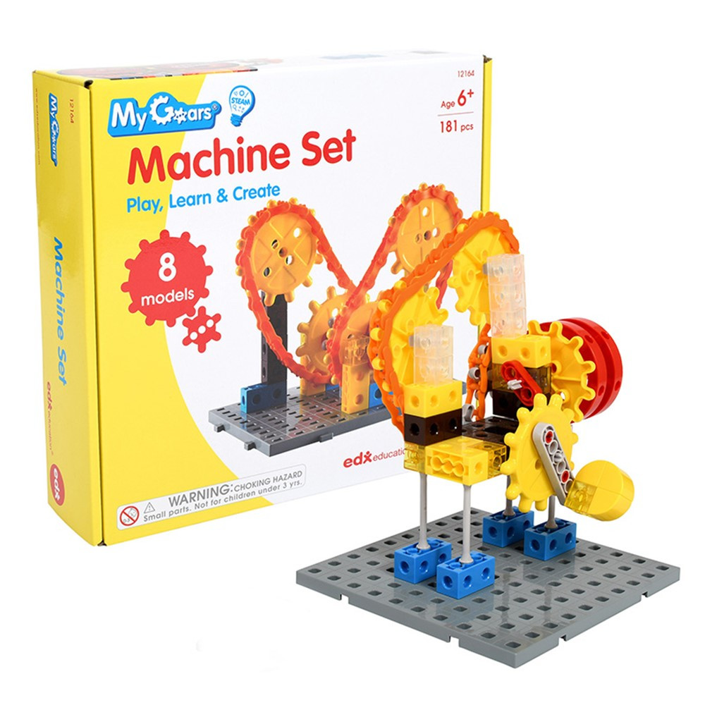 My Gears - Machine Set - 181-Piece Model Set - CTU12164 | Learning Advantage | Blocks & Construction Play