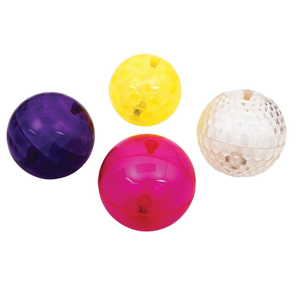 Sensory Flashing Balls Large Texture, 4-Piece Set - CTU72207 | Learning Advantage | Sensory Development