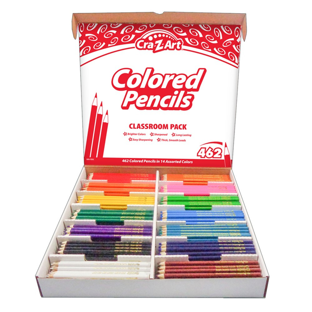 Colored Pencil Classroom Pack, 14 color, Box of 462 - CZA740021 | Larose Industries Llc | Colored Pencils