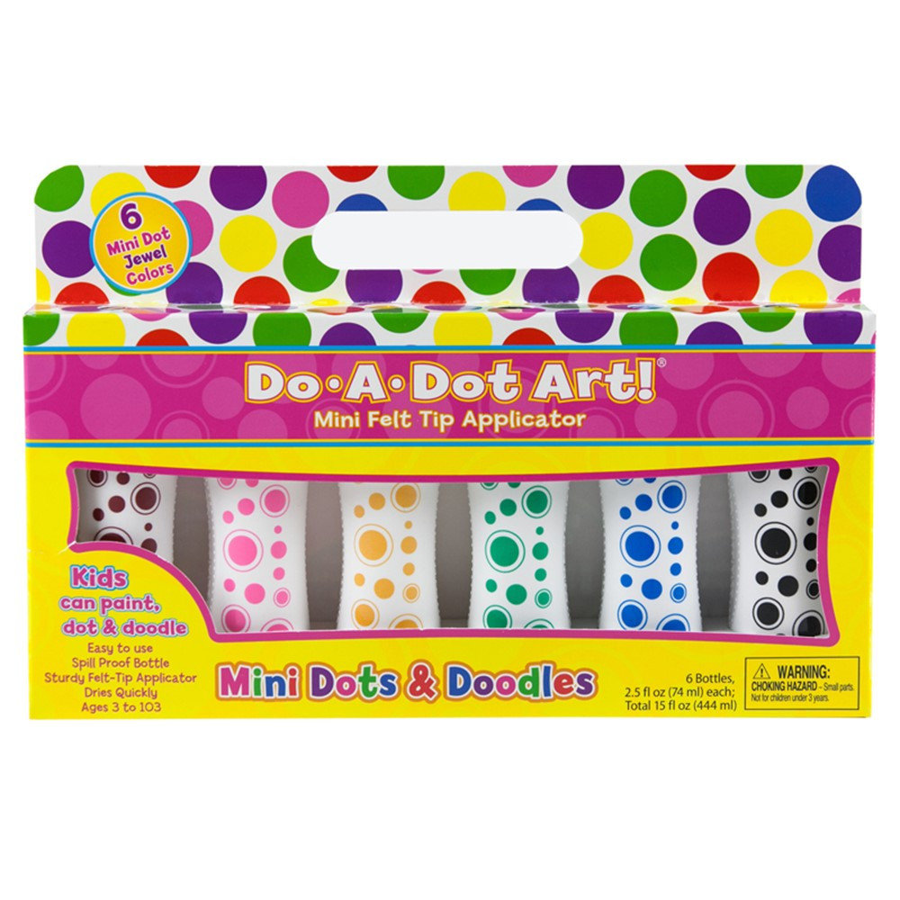 DAD106 - Do A Dot Markers 6Pk Mini Jewel Washable Tone in Paint
