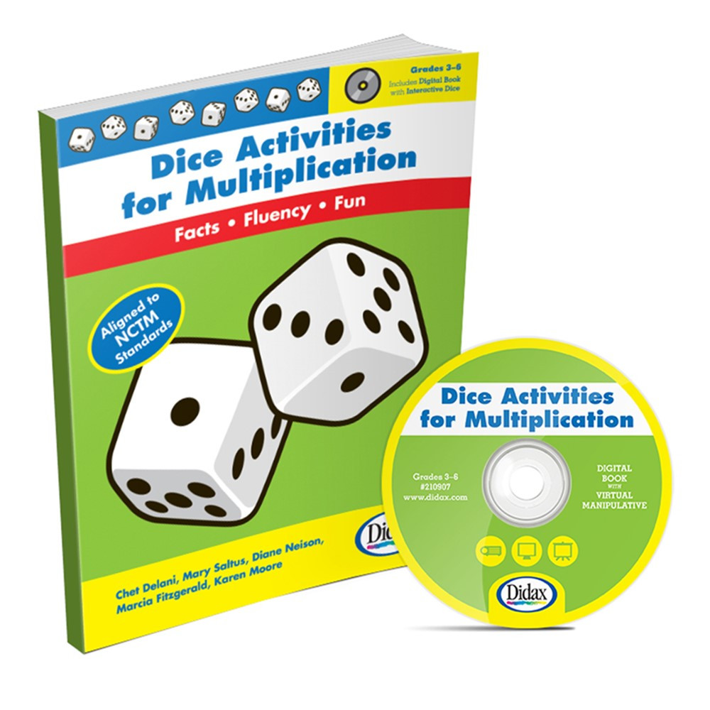 DD-210907 - Dice Activities For Multiplication Resource Book Gr 3-6 in Unifix