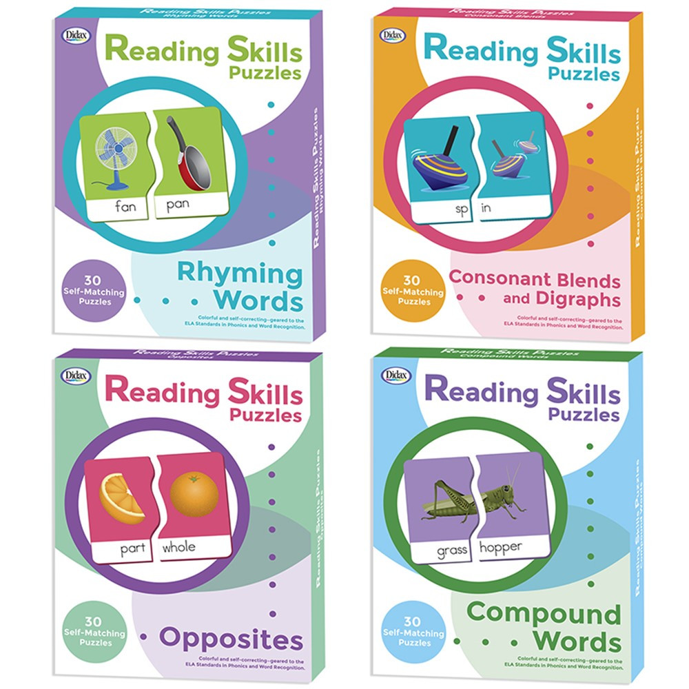 DD-211005 - Reading Skills Puzzles Set Of All 4 in Puzzles