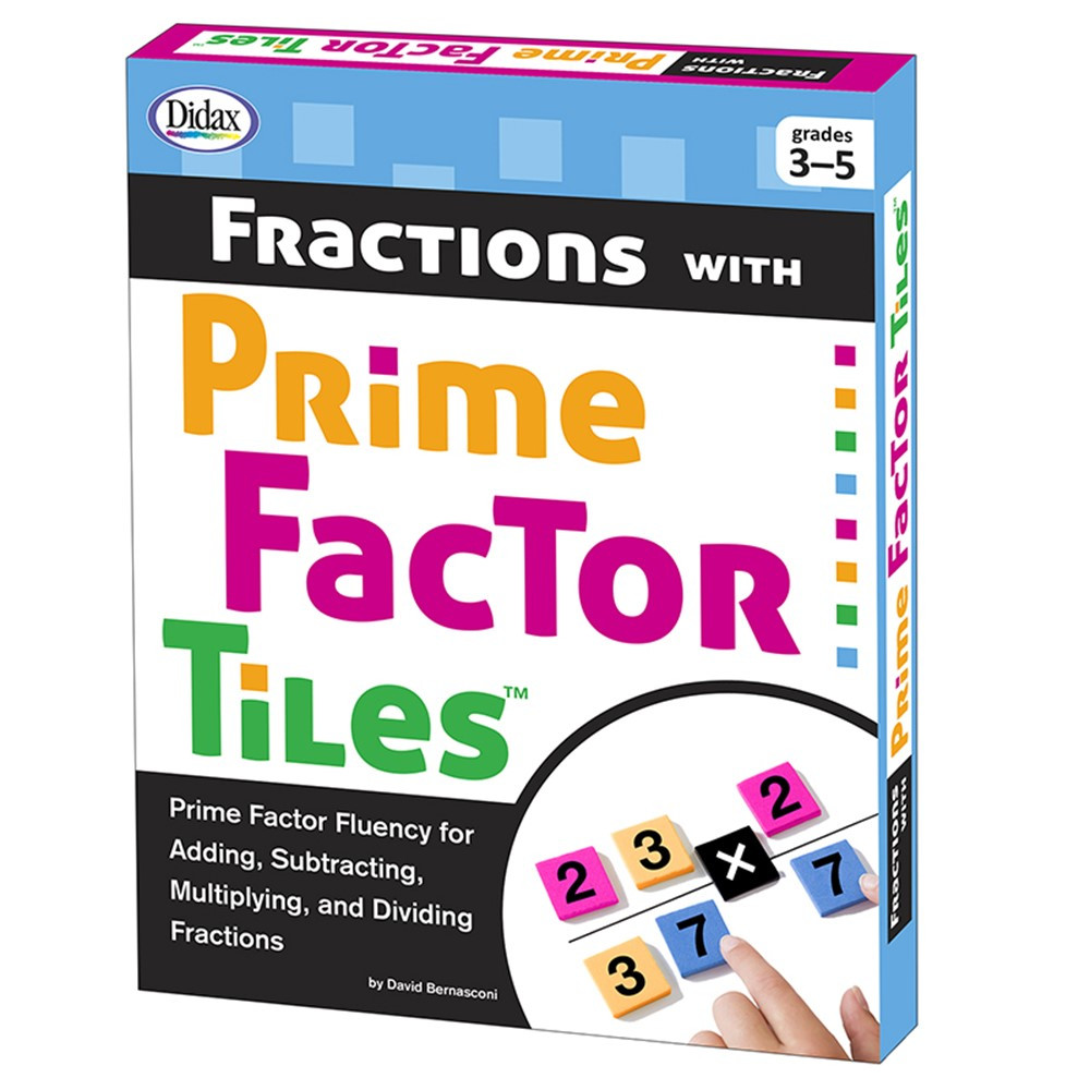DD-211282 - Fractions With Prime Factor Tiles in Fractions & Decimals