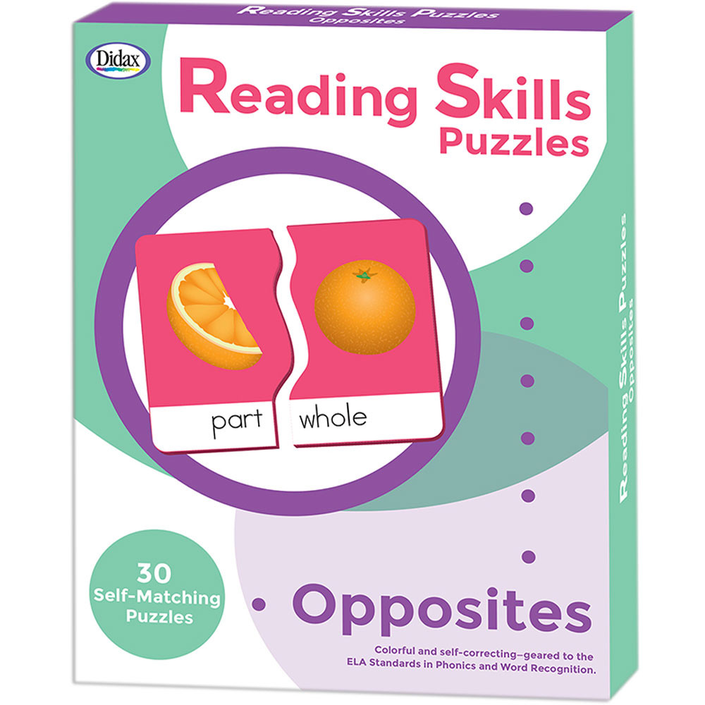 DD-211298 - Reading Skills Puzzles Opposites in Vocabulary Skills