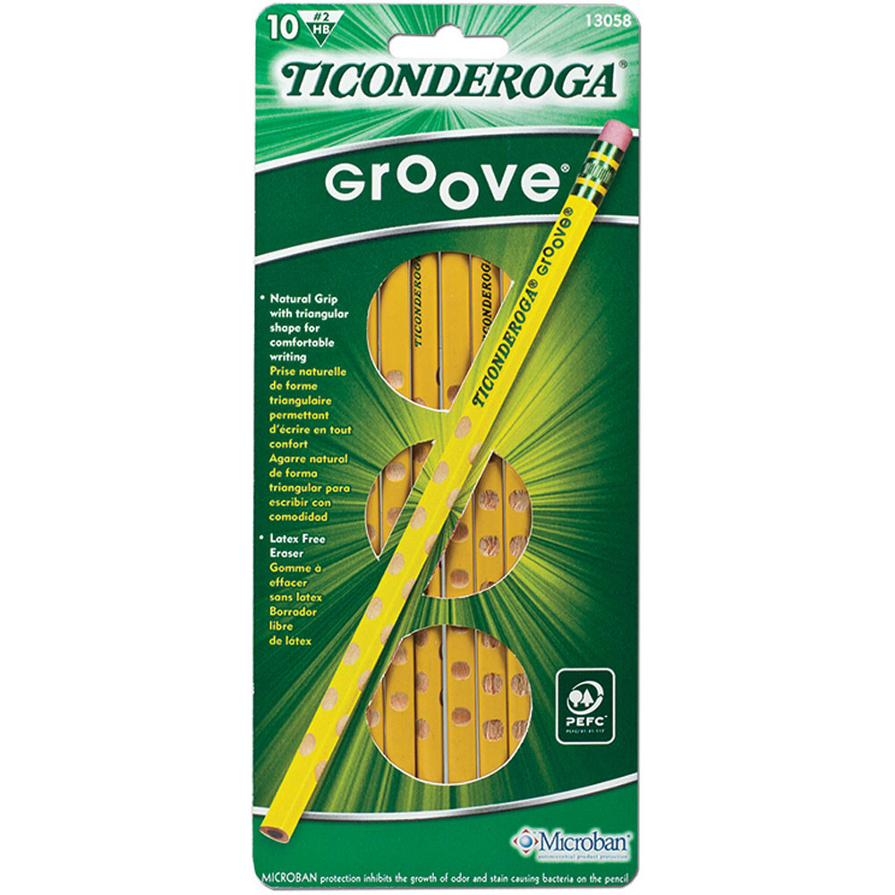 DIX13058 - Ticonderoga Groove No 2 10Ct in Pencils & Accessories