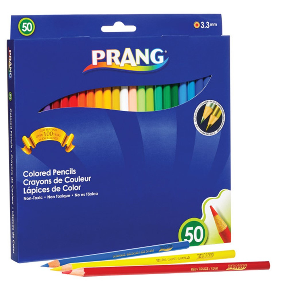 Colored Pencils, Presharpened, 50 Colors - DIX22480 | Dixon Ticonderoga Company | Colored Pencils