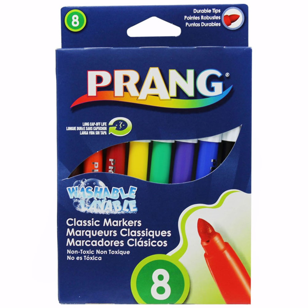 BAZIC Products Washable Markers, Jumbo Classroom Pack, 200 Count, 8 Colors