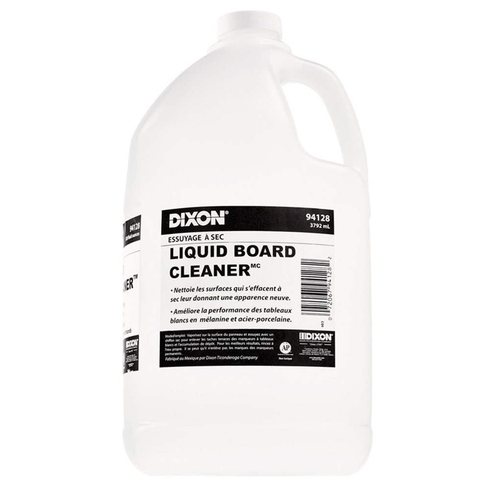 Dry Erase Board Cleaner, Gallon Bottle, 128 oz. - DIX94128 | Dixon Ticonderoga Company | Whiteboard Accessories