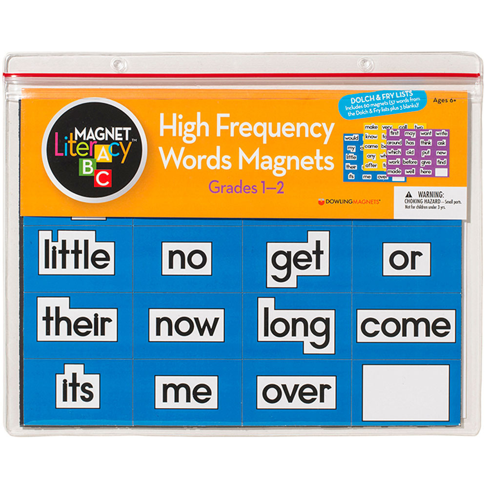 DO-733001 - Magnet Literacy High Frequency Word Magnets Gr 1-2 in Word Skills