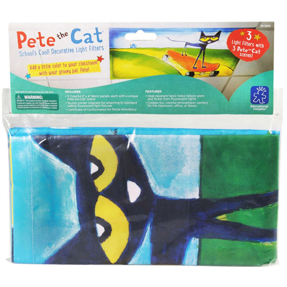 EI-1234 - Pete The Cat Schools Cool Filters Light Filters in Accessories