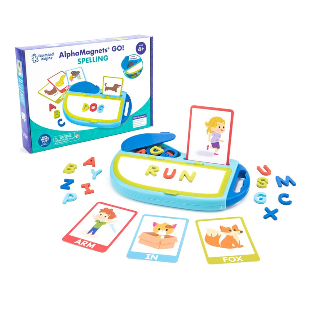 AlphaMagnets GO! Spelling - EI-1628 | Learning Resources | Magnetic Letters