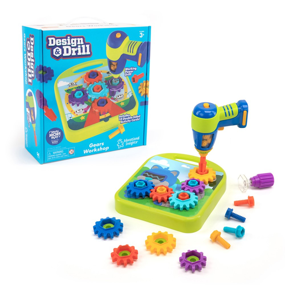Design & Drill Gears Workshop - EI-4104 | Learning Resources | Blocks & Construction Play