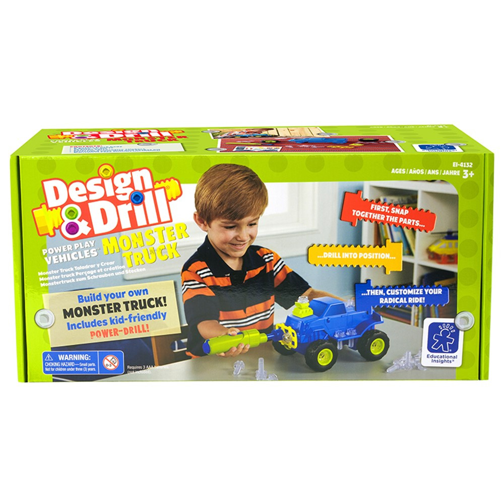 EI-4132 - Design & Drill Power Play Vehicles Monster Truck in General