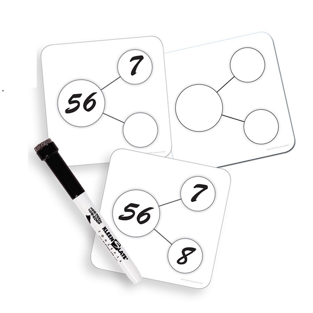 ELP626649 - Write On Wipe Off Number Bonds Cards in Dry Erase Sheets