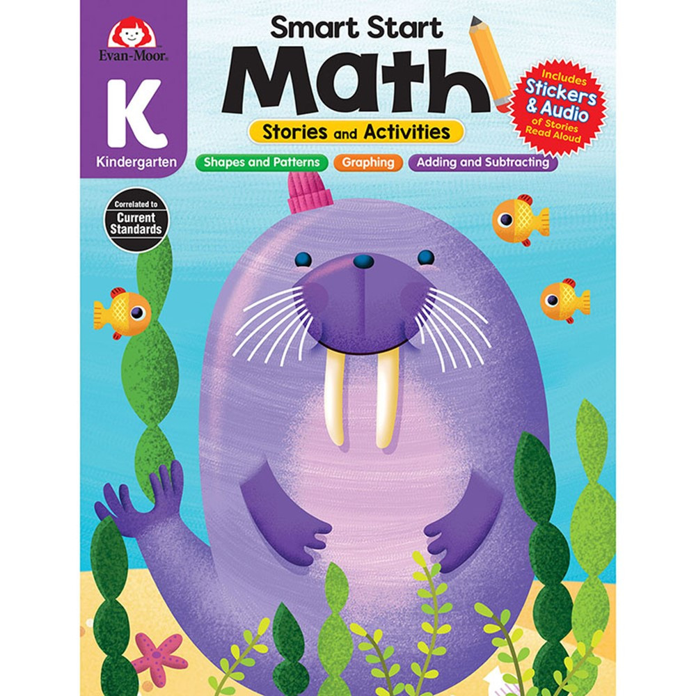 Grade　Activity　Smart　EMC3045　Stories　Evan-Moor　Start:　Math　K　and　Activities,　Books