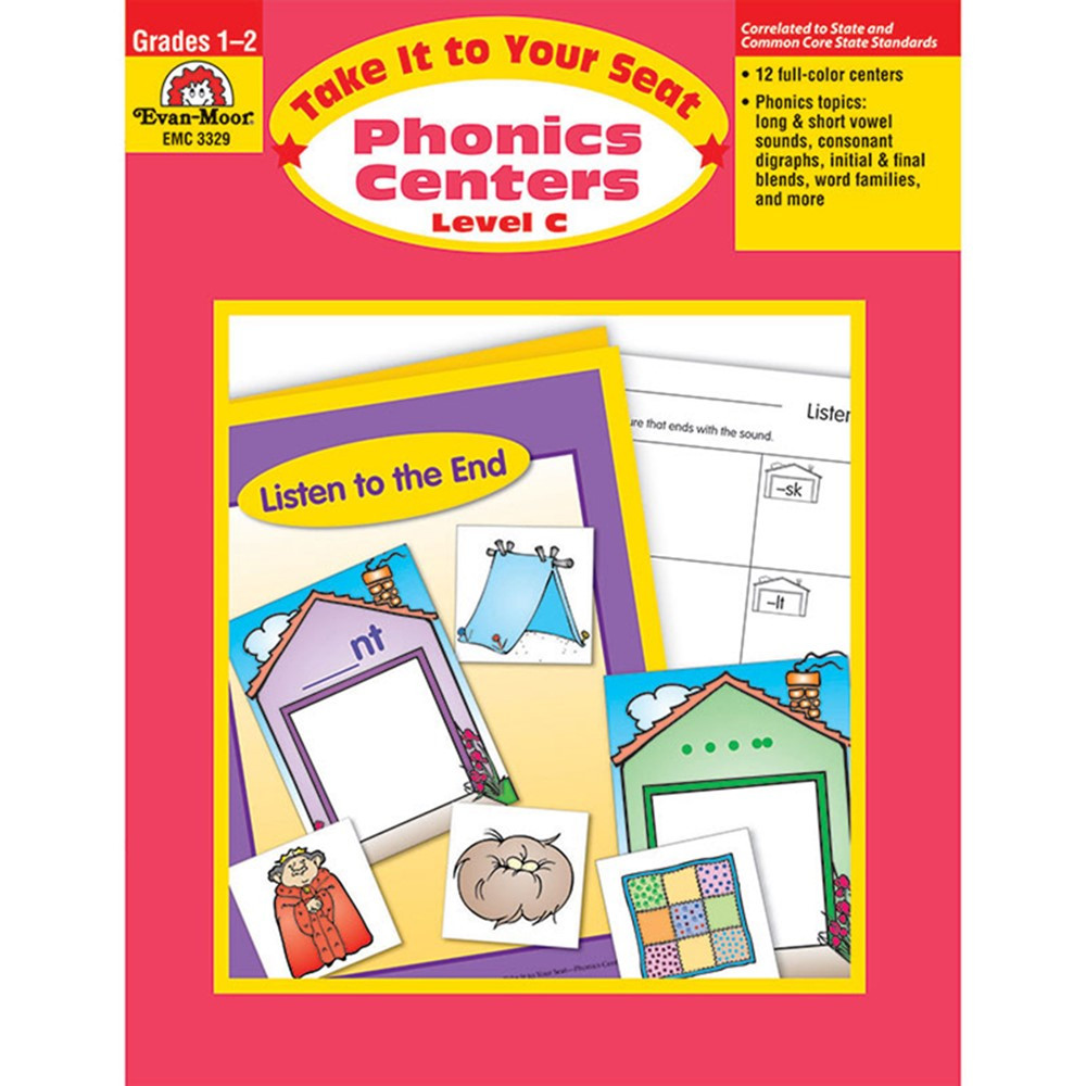 EMC3329 - Take It To Your Seat Phonics Centers Level C in Phonics