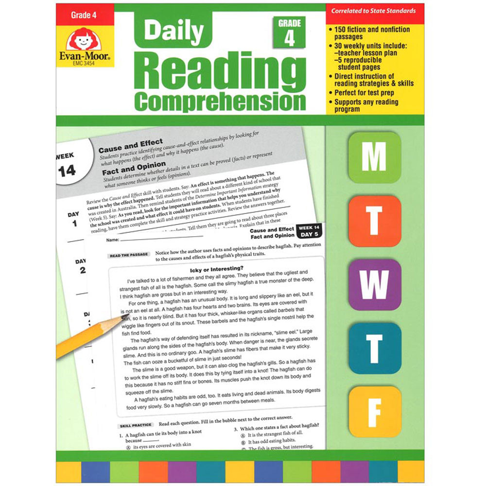 EMC3454 - Daily Reading Comprehension Gr 4 in Comprehension