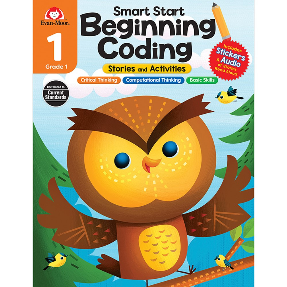 Smart Start: Beginning Coding Stories and Activities, Grade 1 - EMC5919 | Evan-Moor | Activity Books & Kits