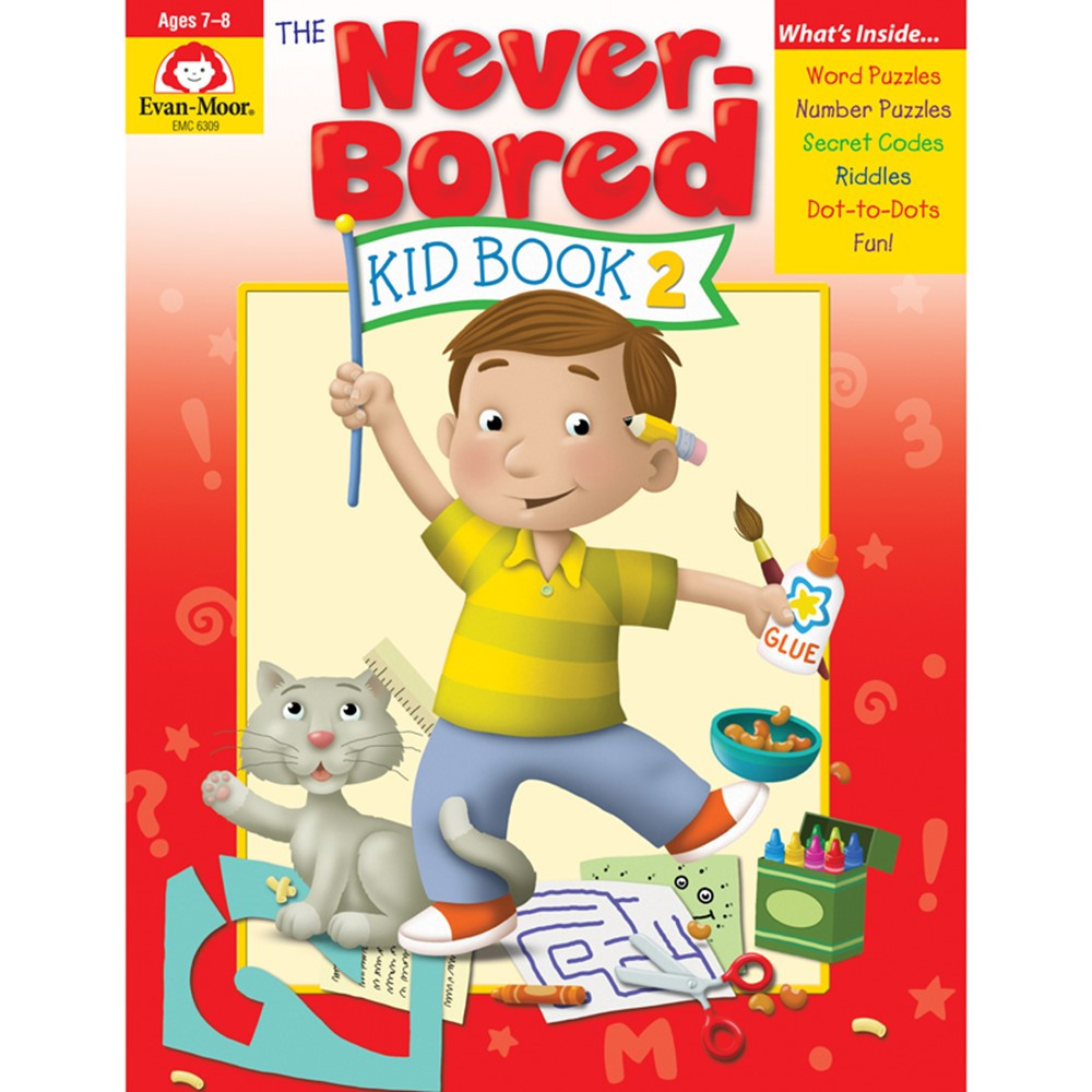 EMC6309 - Neverbored Kid Book 2 Ages 6-7 in Skill Builders