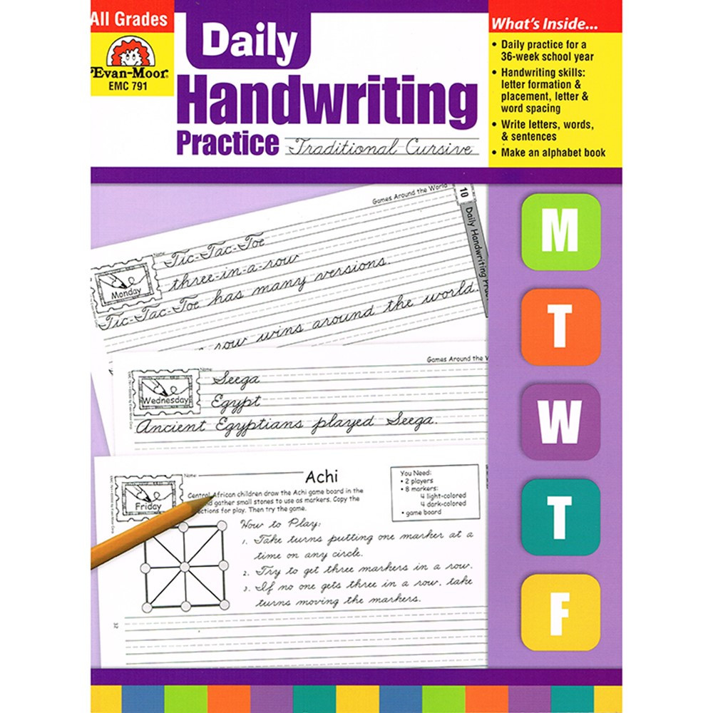 EMC791 - Daily Handwriting Trad. Cursive in Handwriting Skills