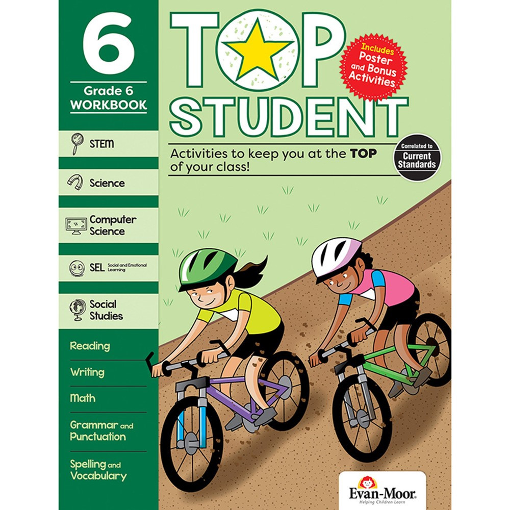 Top Student Activity Book, Grade 6 - EMC9326 | Evan-Moor | Activity Books