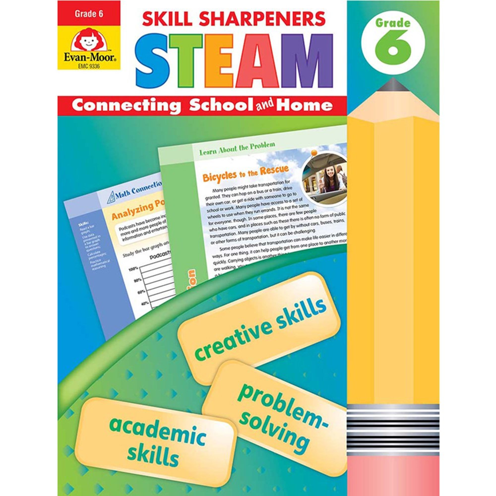 Skill Sharpeners STEAM, Grade 6 - EMC9336 | Evan-Moor | Cross-Curriculum Resources