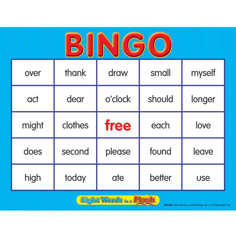 EP-2339 - Sight Words In A Flash Bingo Gr 1-2 in Bingo