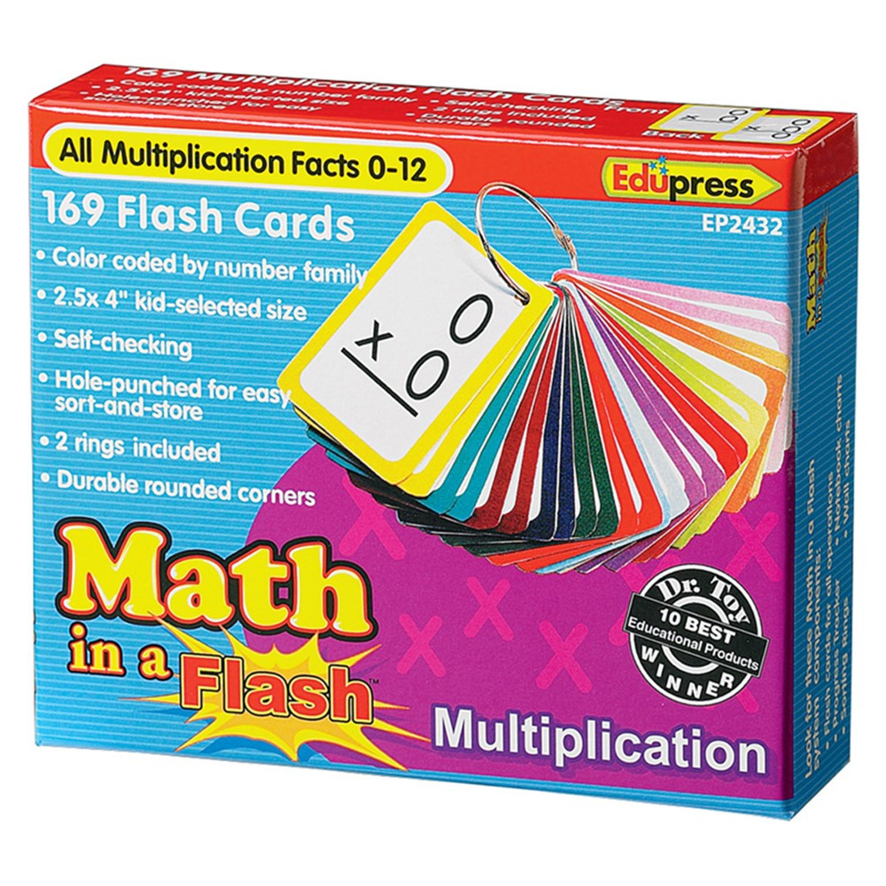 EP-2432 - Math In A Flash Multiplication Flash Cards in Flash Cards