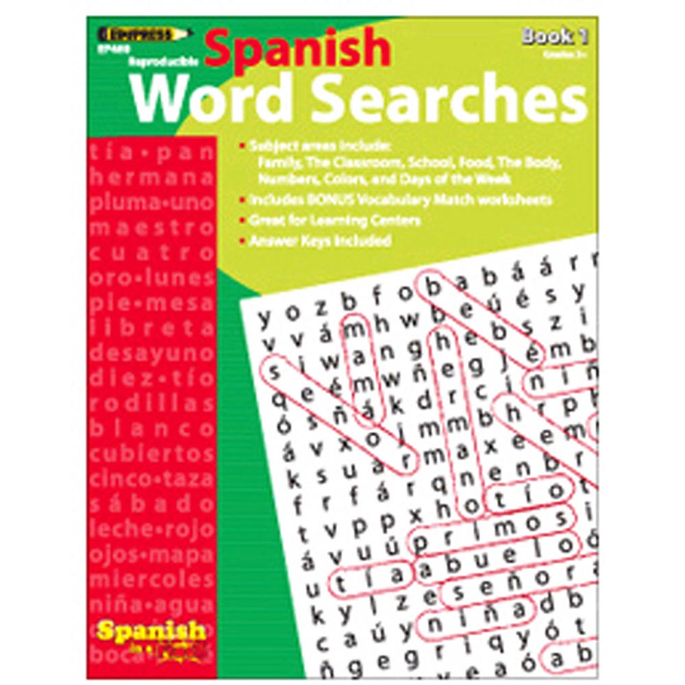 EP-460 - Spanish In A Flash Word Searches 1 in Language Arts