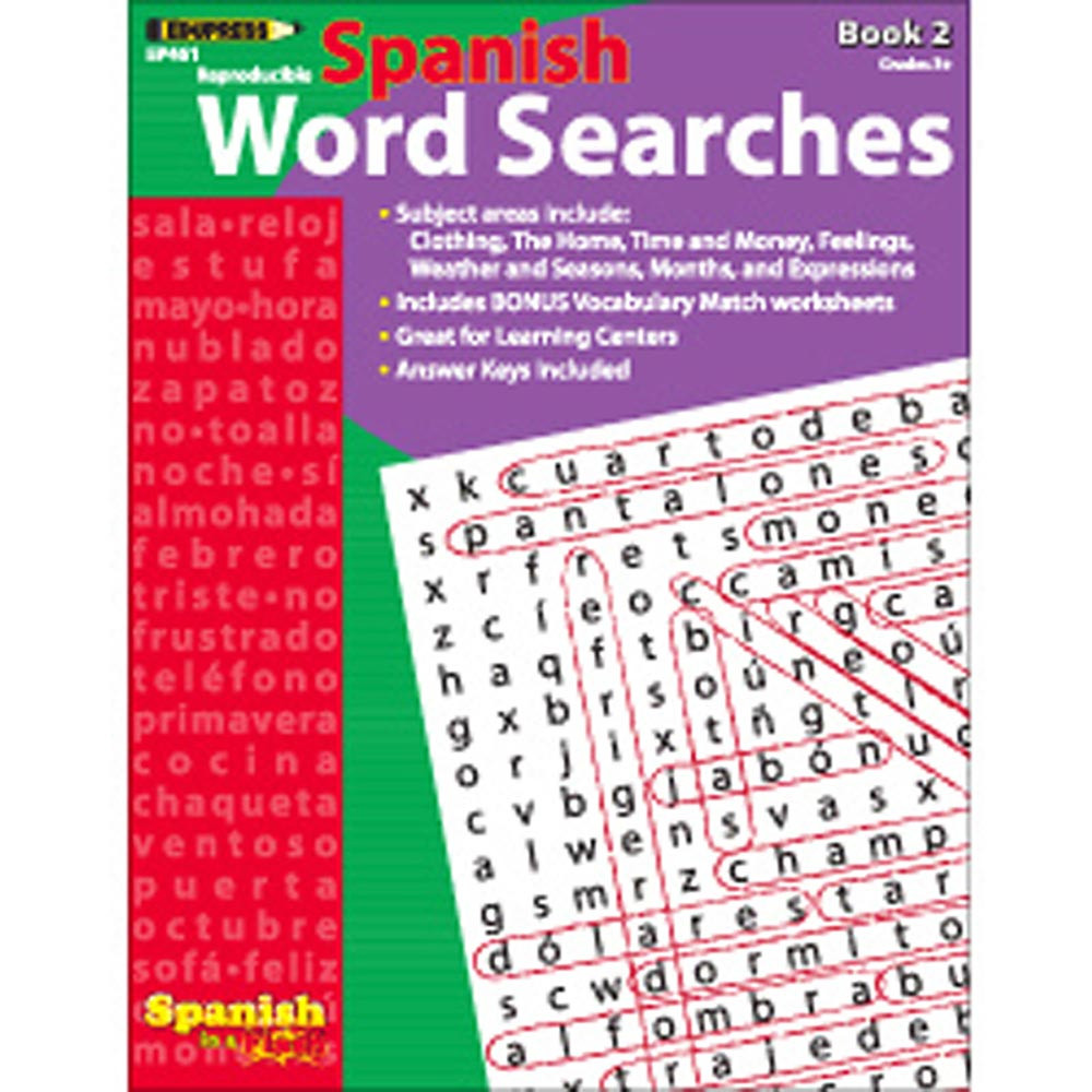 EP-461 - Spanish In A Flash Word Searches 2 in Language Arts