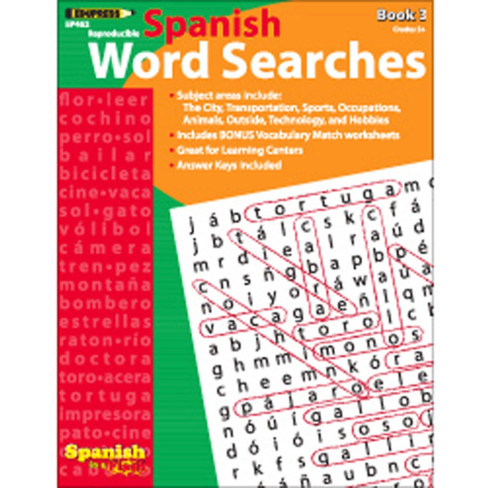 EP-462 - Spanish In A Flash Word Searches 3 in Language Arts