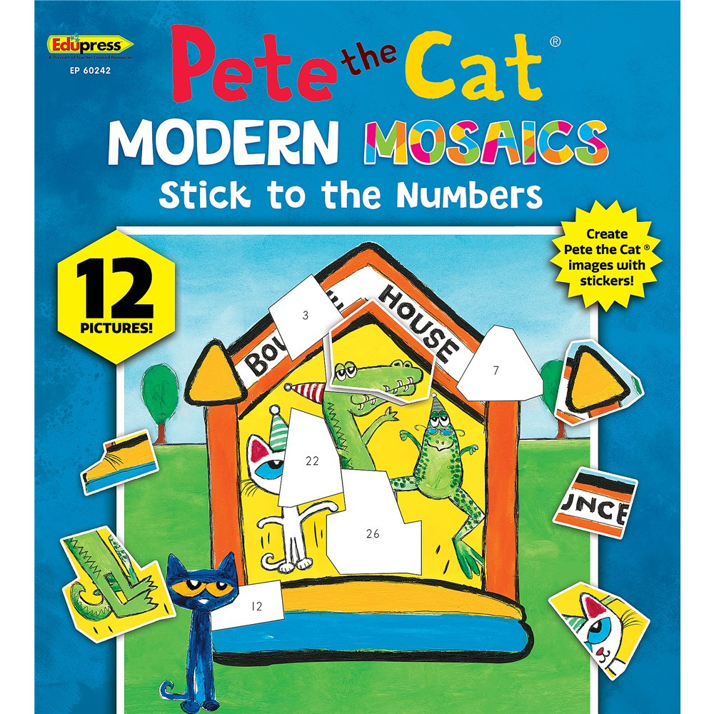 Pete the Cat Modern Mosaics Stick to the Numbers - EP-60242 | Teacher Created Resources | Home & School Resources: Modern Mosaics