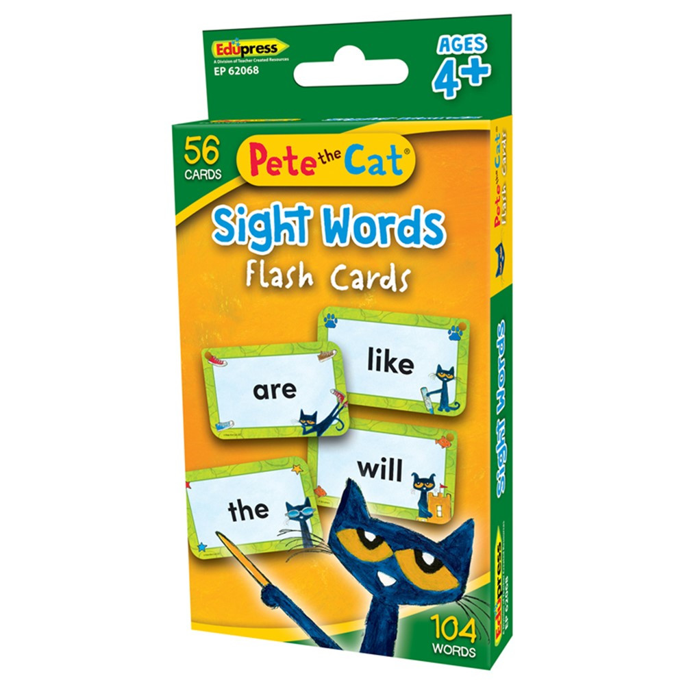 Pete the Cat Sight Words Flash Cards - EP-62068 | Teacher Created Resources | Sight Words
