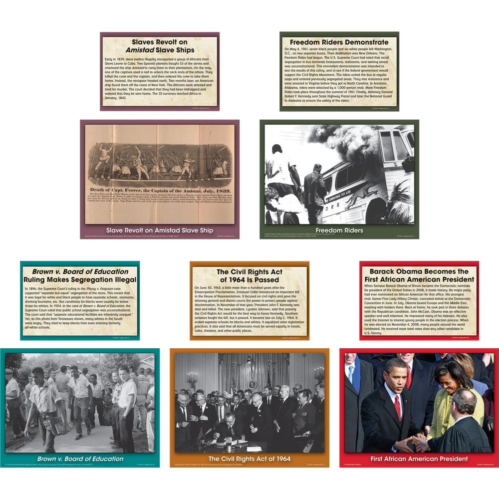 Black History Events Accents - EP-63244 | Teacher Created Resources | Deco: Accents, Instructional
