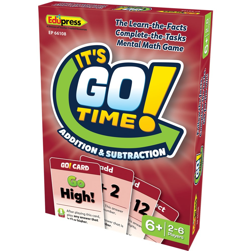 Its GO Time!: Addition & Subtraction - EP-66108 | Teacher Created Resources | Games