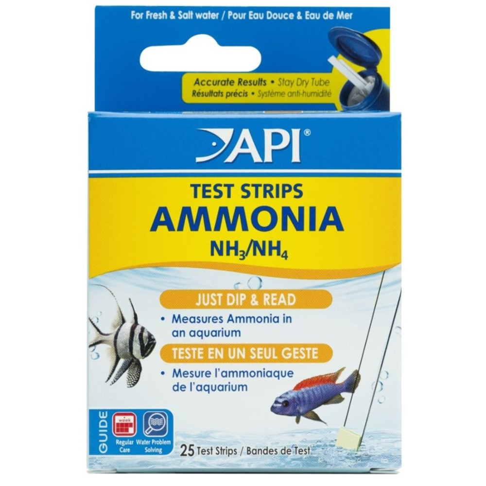 API Ammonia Test Strips - 25 Strips - EPP-AP033D | API | 2052