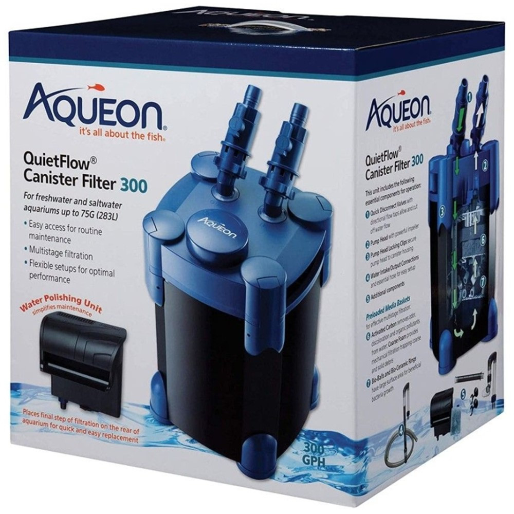 Aqueon QuietFlow Canister Filter 300 - 1 Count - EPP-AU07313 | Aqueon | 2034