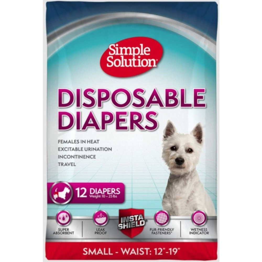 Simple Solution Disposable Diapers - Small - 12 Count - (Waist 15-19") - EPP-BM10583 | Simple Solution | 1987"