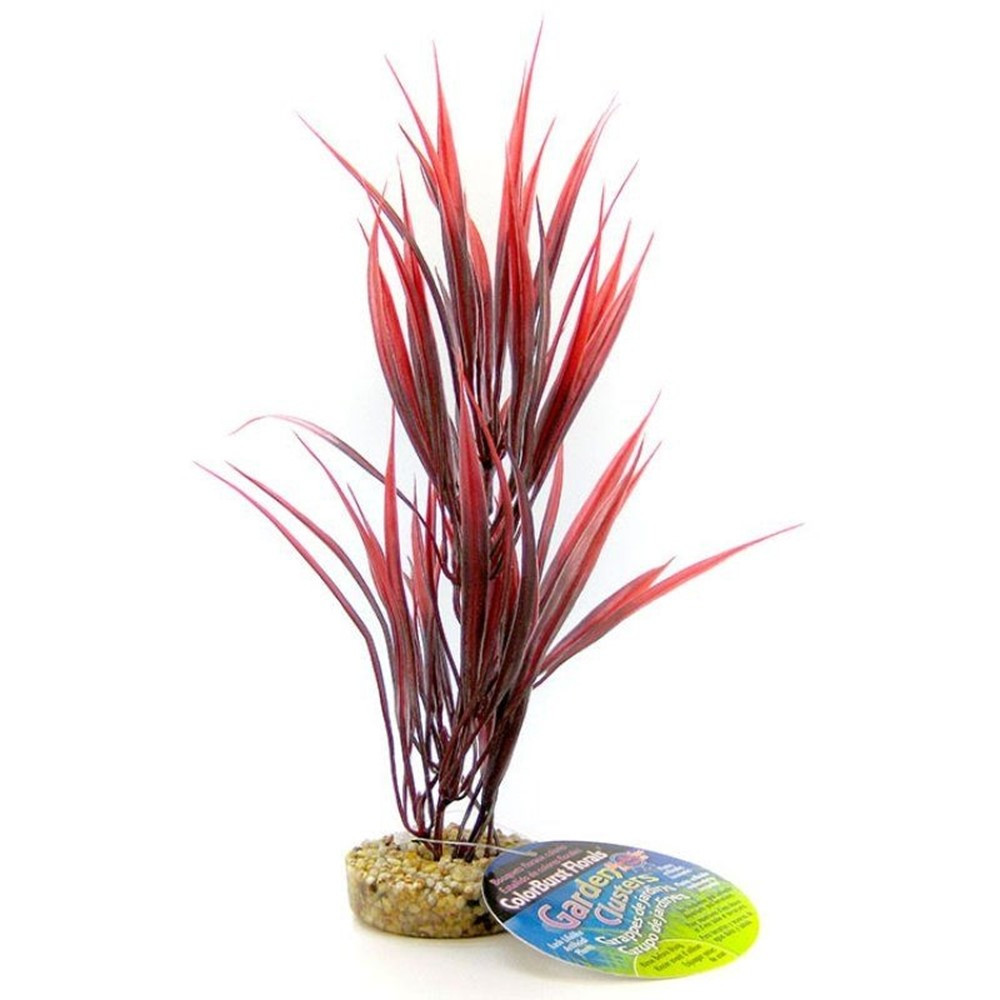 Blue Ribbon Sword Plant with Gravel Base - Red - 10 Tall - EPP-BR01425 | Blue Ribbon Pet Products | 2007"