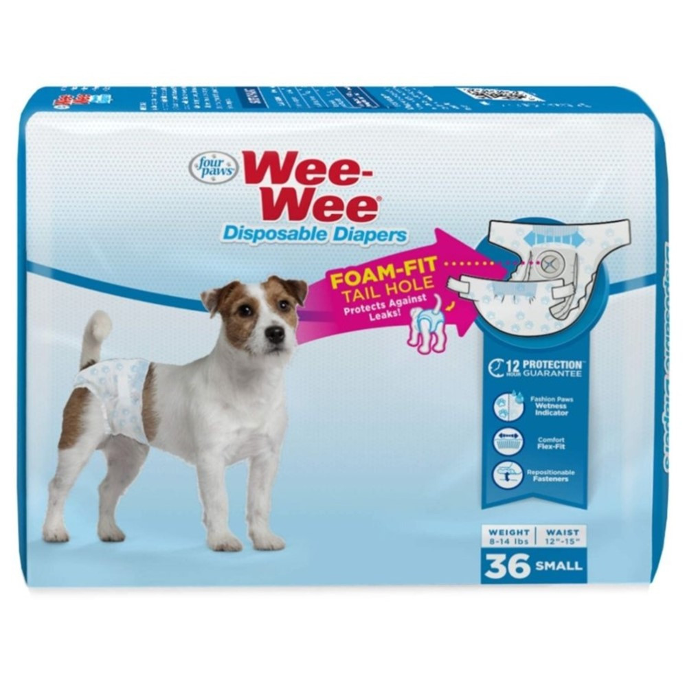Four Paws Wee Wee Disposable Diapers Small - 36 count - EPP-FF97440 | Four Paws | 1970