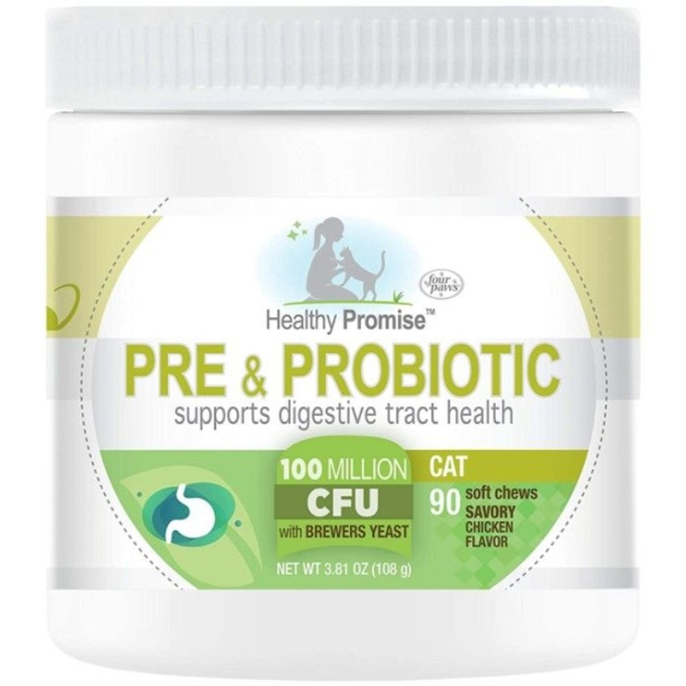 Four Paws Healthy Promise Pre and Probiotic Supplement for Cats - 90 count - EPP-FF97541 | Four Paws | 1969